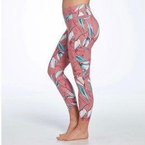CALIA Pink Floral Energize 7/8 Leggings, Size S